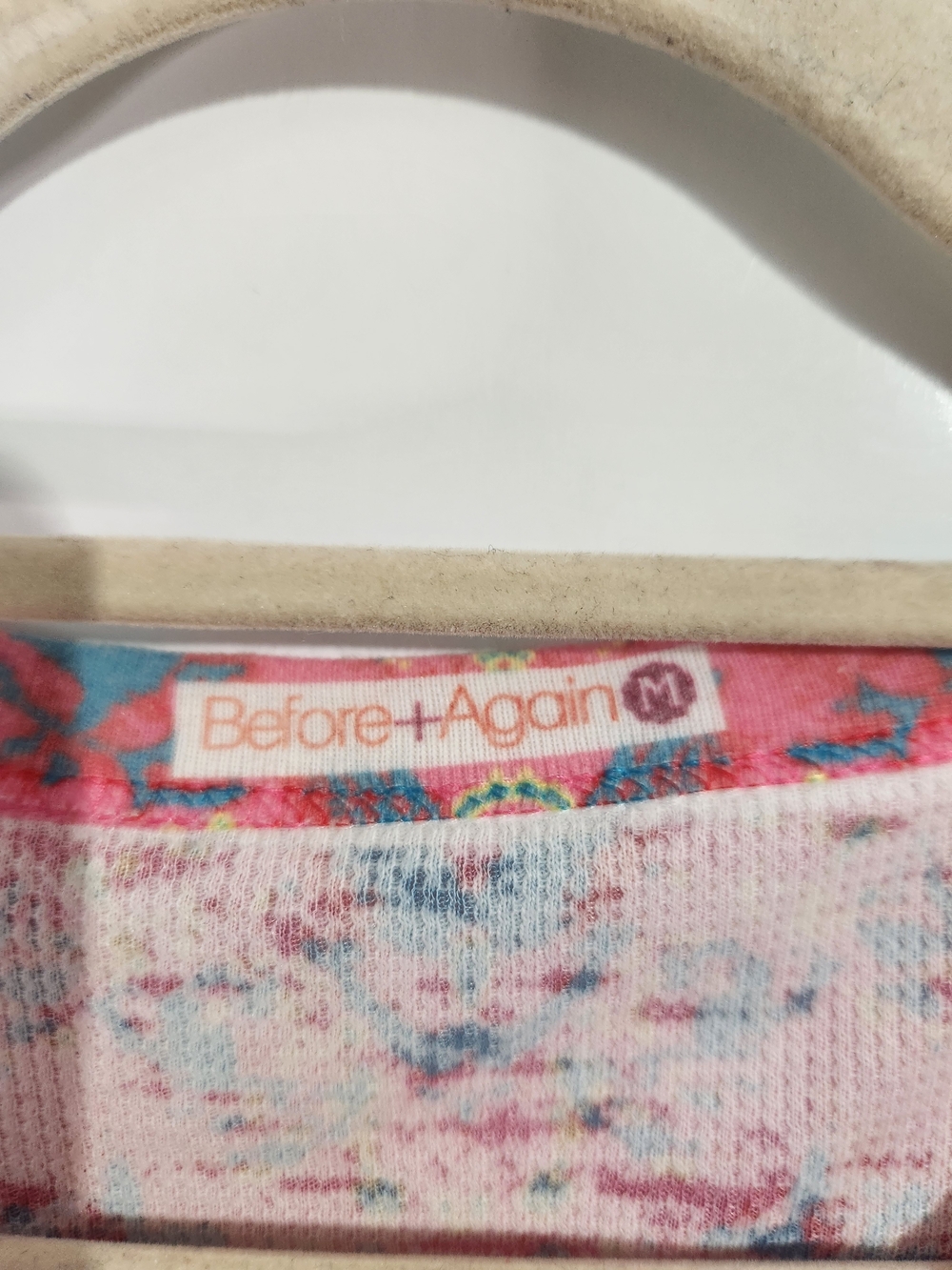 Before+ Again Long-Sleeve Top - Pink Multi, Size Med - Picture 2 of 6